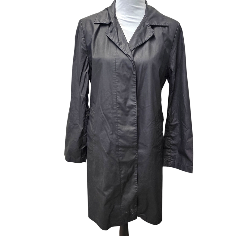 Banana Republic Women's Rain Coat Black Size Medium